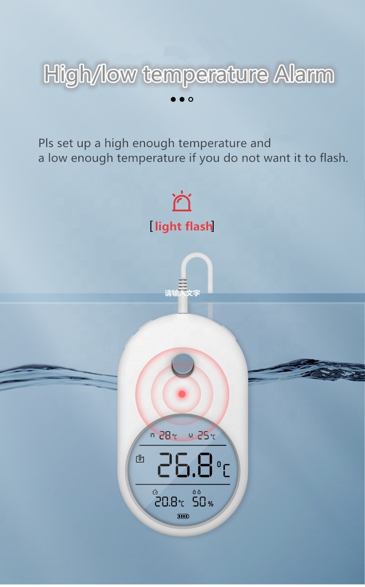 LCD Digital Aquarium Thermometer Fish tank thermometer aquarium accessory water indoor humidity 3 in 1 thermometer