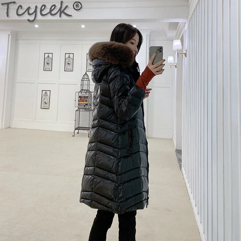 Fox Fur Hooded Womens Winter Down Jacket Womens Parkas Thick Warm Down Jacket Womens Mujeres Abrigos 8115 241121