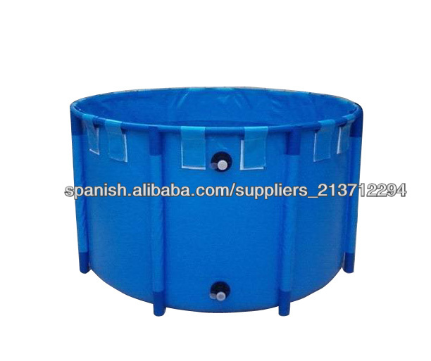WFFC1610 Capacity 2000L Round Foldable Fish Tank for aquaculture D1.6m*H1m collapsible tank