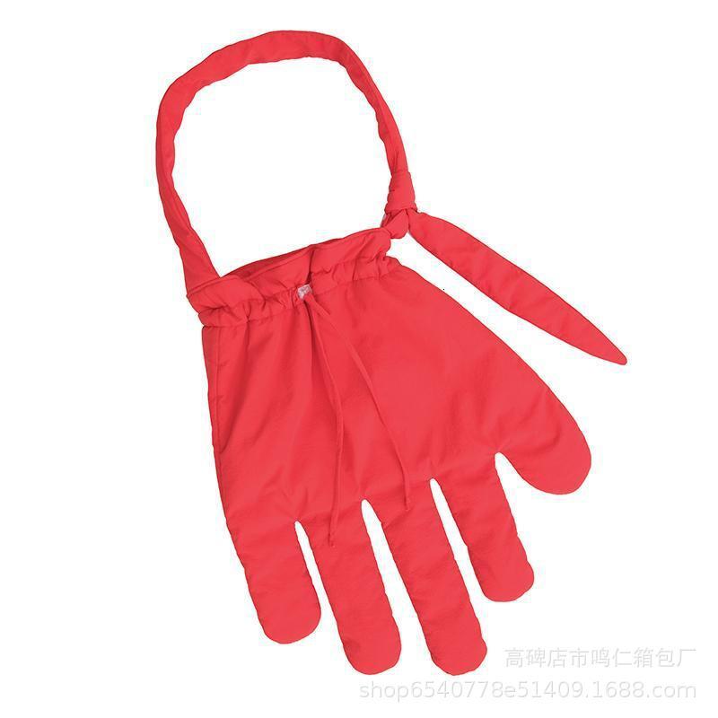 2025S designer Personalized design oversized bag old style reprint red nylon tooling big gloves messenger bag shoulder bag tote bag