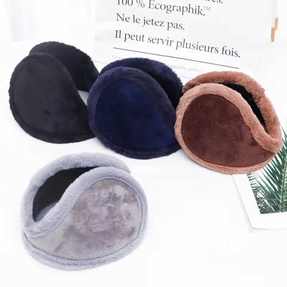 Thick Plush Warm Earmuffs Outdoor Cycling Running Windproof Keep Warm Earmuff Unisex Fashion Soft Winter Solid Color EarmuffsXJ241126