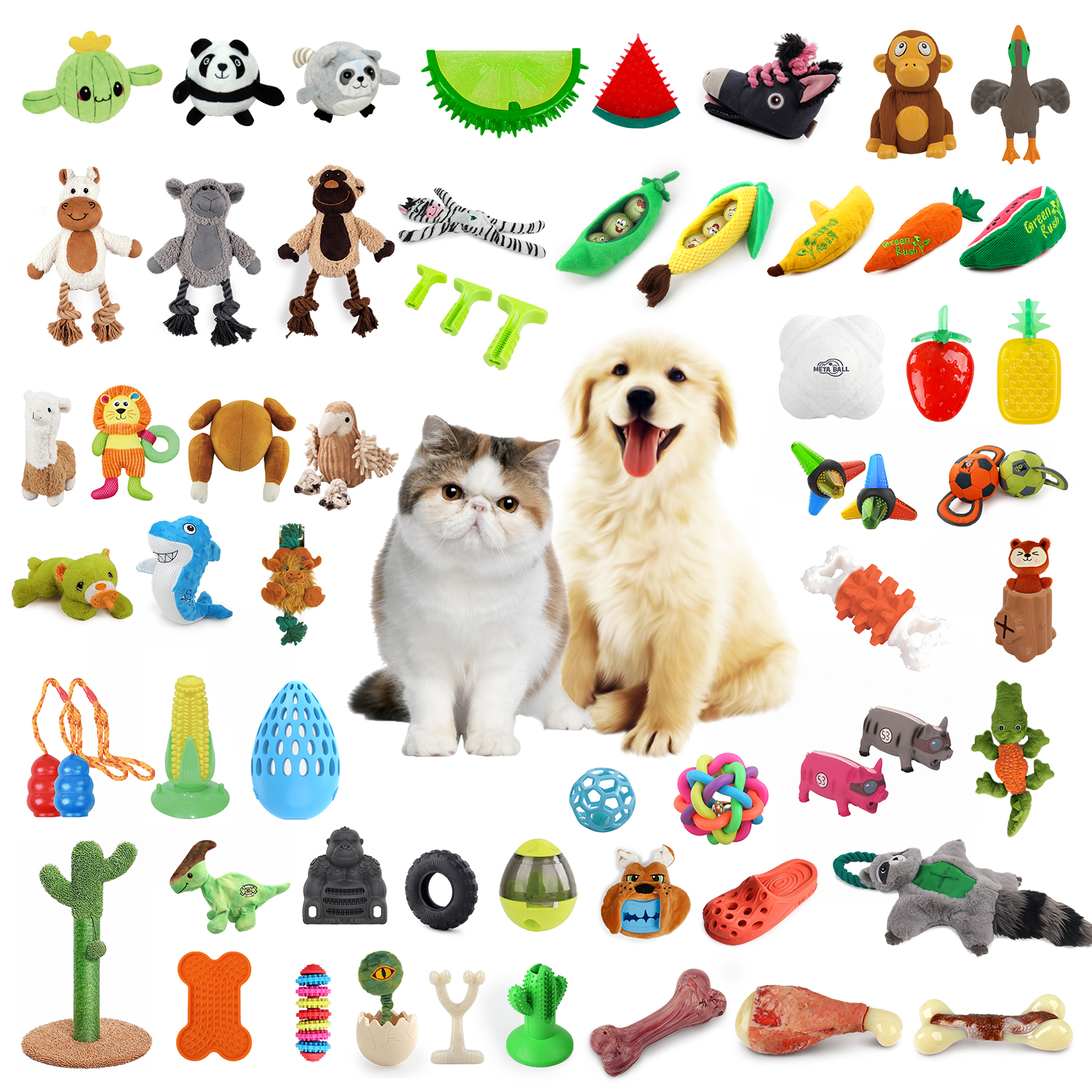Best quality little modern shop plastic latex plush chew toys animal sound scratch large dog cat product pet toy for chewing