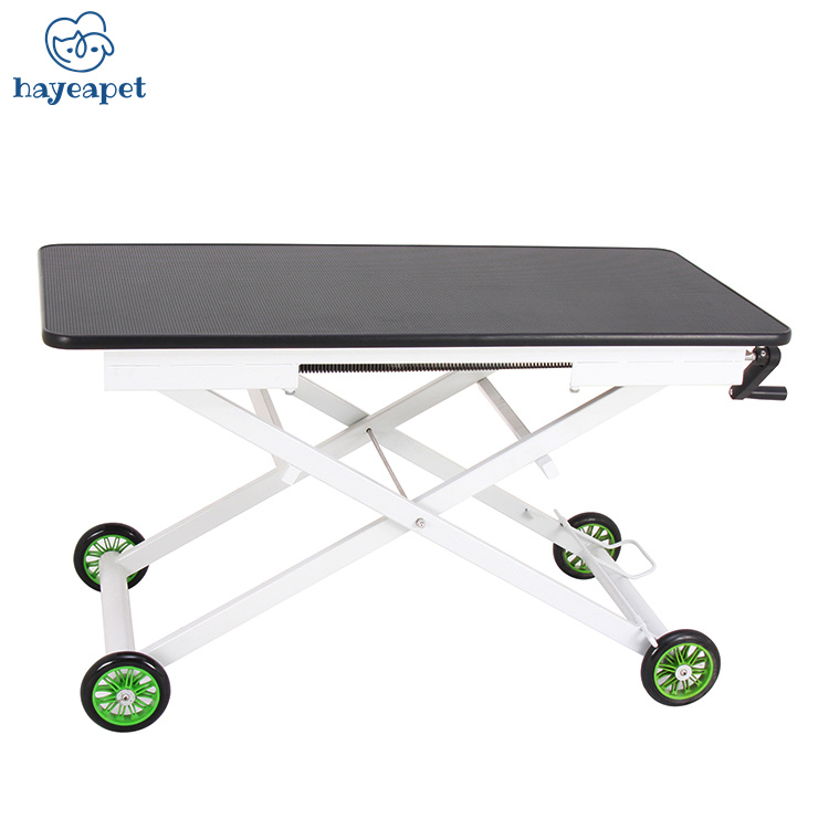 Veterinarian dog grooming mobile foldable and adjustable pet grooming table Veterinary Working Table vet pet grooming Beauty Bed