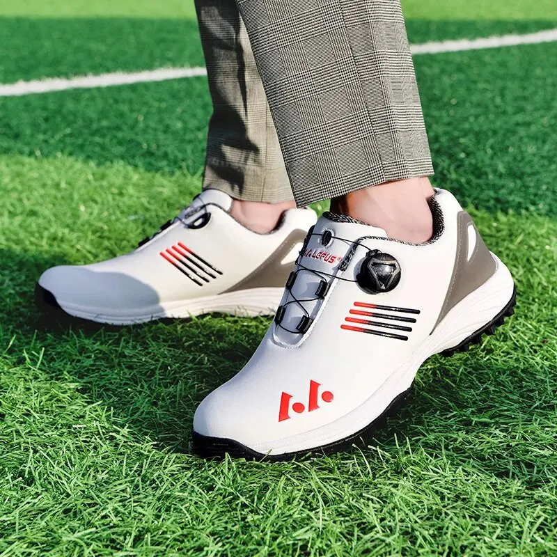 Mens Golf Shoe Professional Golf Sport Sneakers Waterproof Trainers Golfing Anti-slip Shoes Comfortable Leisure Shoes 241126