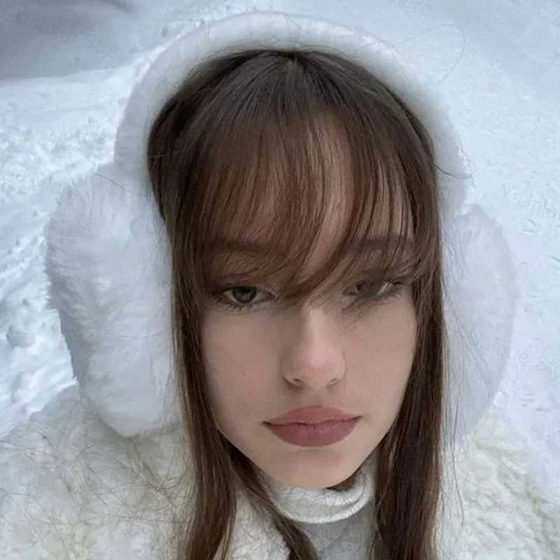 Winter Warm Solid Color Fluffy Earmuffs Women Soft Plush Ear Muffs Student Ear Protection Korean Cute Earmuff Outdoor MaleXJ241126