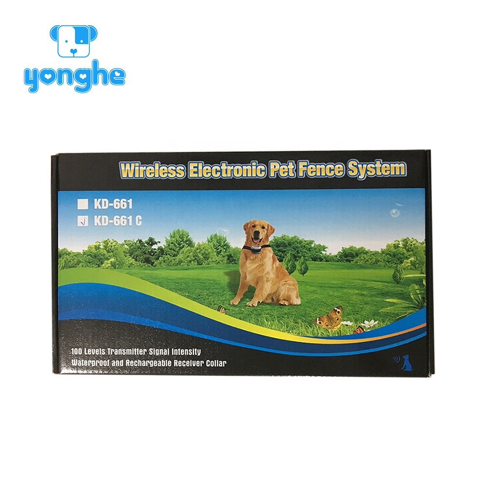 Electronic dog trainer training product electric dog fence rechargeable for 2 dogs