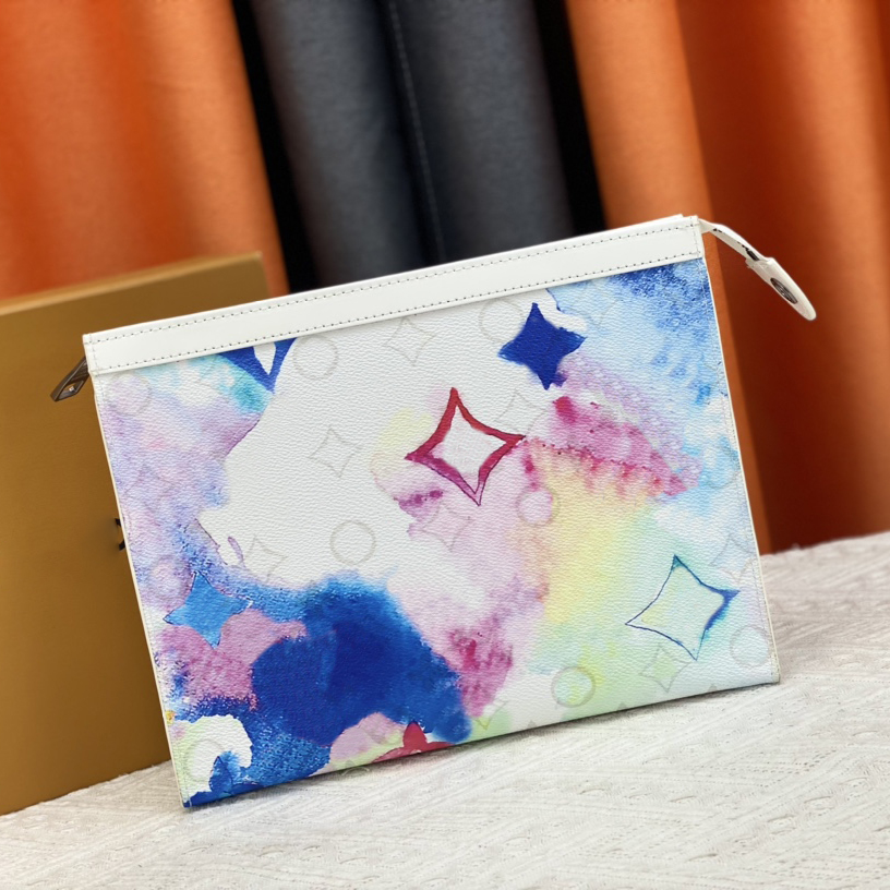 M61692 Cosmetic Bags Women Doodle-colored Luxurys Designers Bags Totes Handbag Wallets Messenger Purse Card Holder pouch Travel Outdoors 27cm