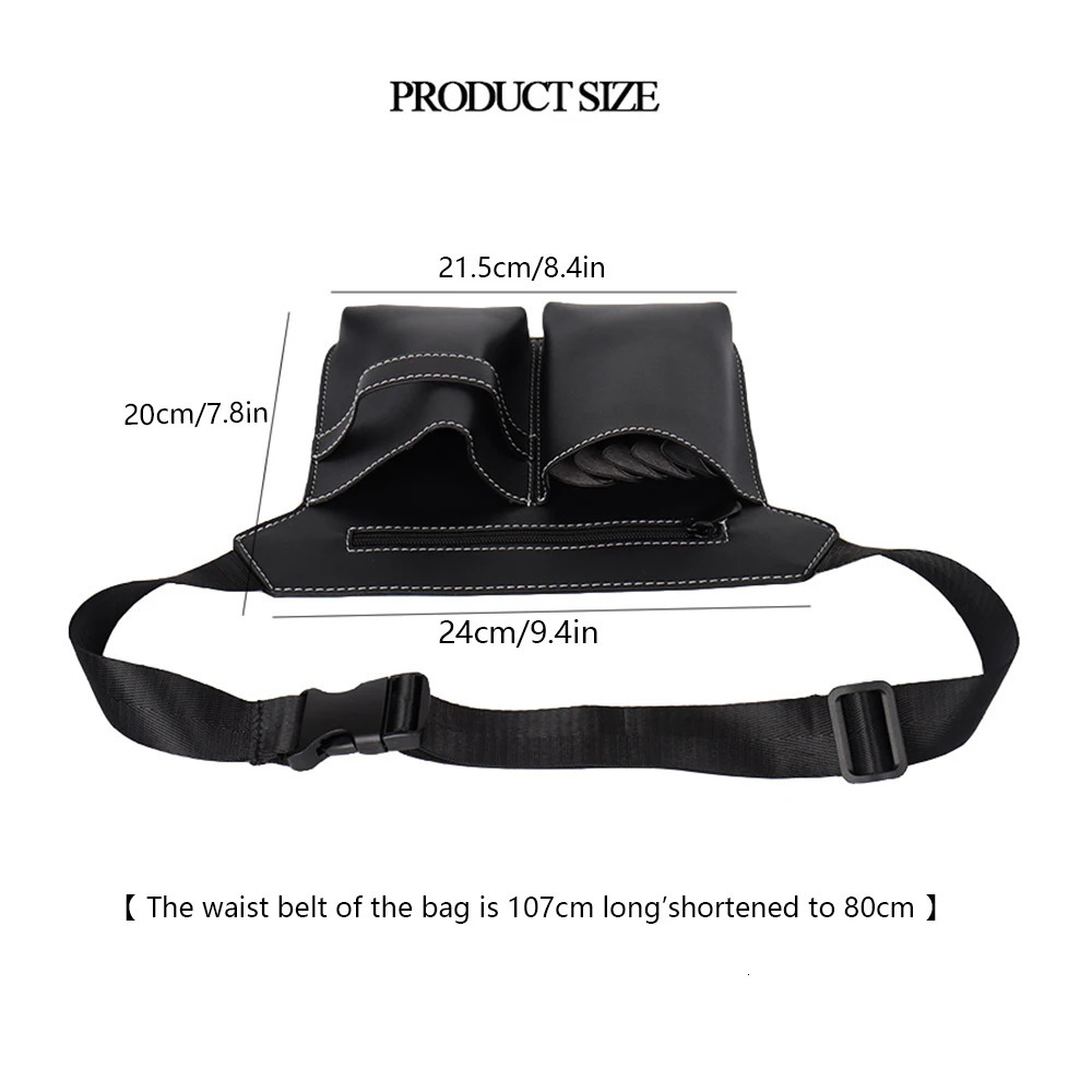 Retro Hair Scissor Bag for Hairdressing Professionals Waist Kits Pet Beauty Shoulder 241115