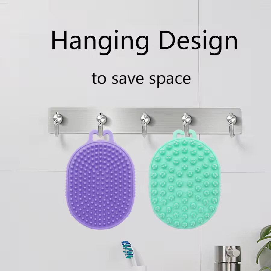 Silicone Dog Grooming Brushes Pet Shampoo Bath Brush Anti Skid Soothing Massage Rubber Comb Bath Dog Brush