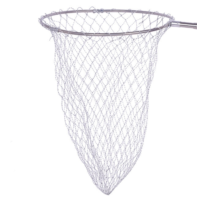 Foldable nylon Stainless Steel Dip Net Head Fishing Net,45cm Big Mesh for fishing