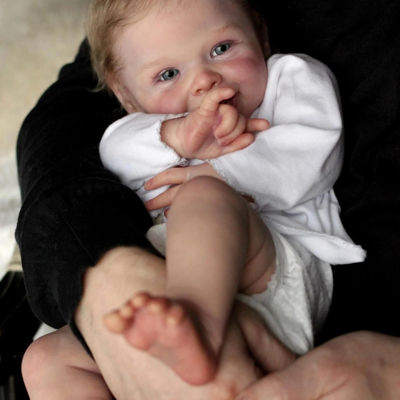 NPK 20inch Lifelike Reborn Doll born Harper Soft Touch Cuddly Body Doll Handmade with Genesis Paint Visible Veins Multiple 241126