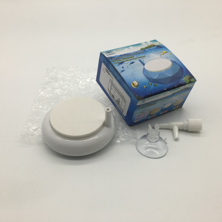 HiSin/HaiXin HT50 white d50mm Wholesale Ozone Diffuser White Color Aquaculture Aquarium Air Stone with super mirco bubbles