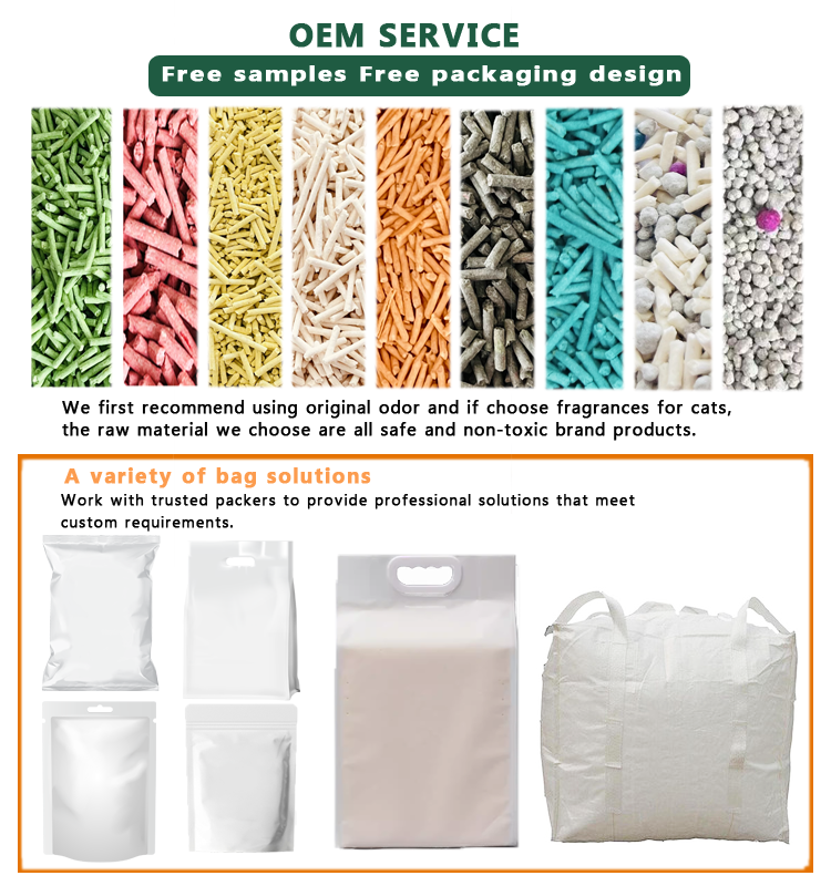 Cat litter wholesale Chinese factory selling multi-fragrance dust-free bulk strong caked tofu cat litter large package