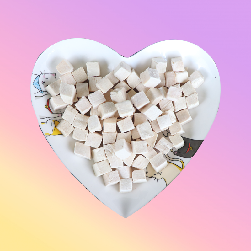 Popular Cat Treats Freeze Dry Cat Food Frozen Dried Chicken Cubes