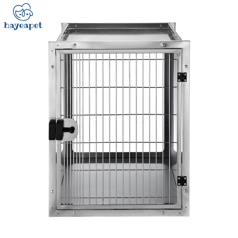 Hayeapet China Made Vet Stainless Steel small animal Acrylic Show Case Pet display Cage for pet shops clinics HCB-102 show
