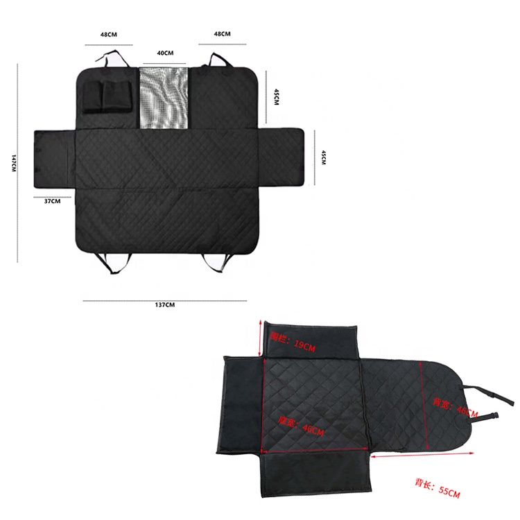 Waterproof Oxford Fabric Pet Dog Car Mat Nonslip Durable Soft Pet Car Seat Cover For Cars