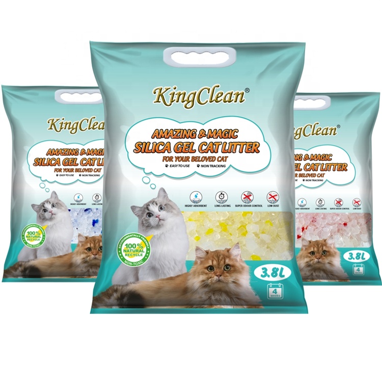 Eco-friendly health care crystal cat litter Litere pour chat en cristal silica gel cat litter