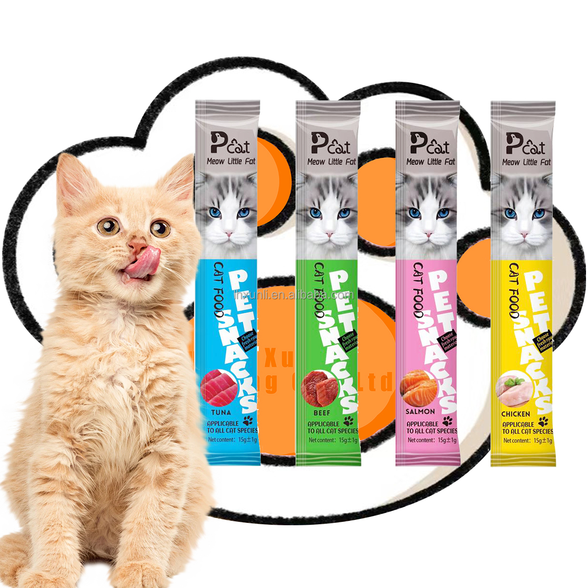 Pet products suppliers Factory Hot Selling Multiple Flavors Pet Dog And Cat Snacks Wet Cat Food