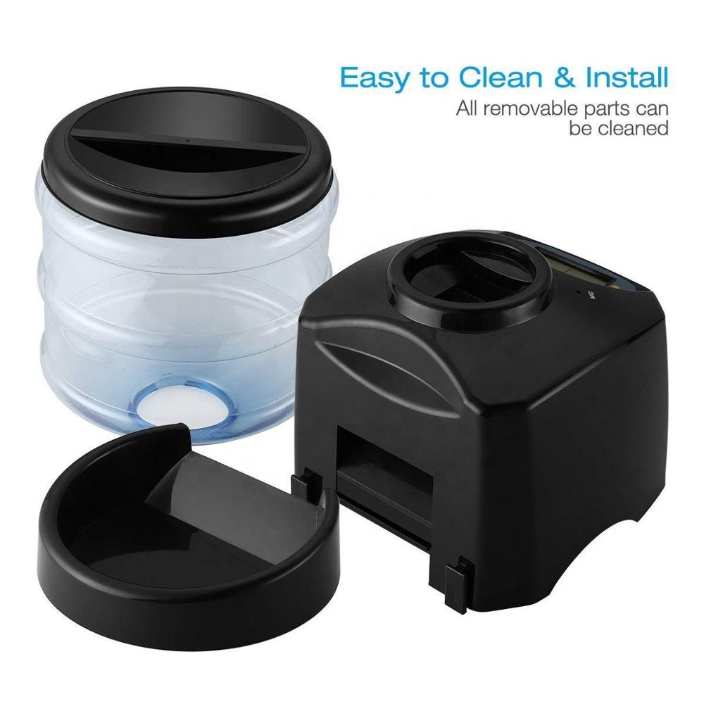 5.5L Automatic Pet Feeder Electronic Control Feeder Big LCD Screen Voice Record Cats Dogs