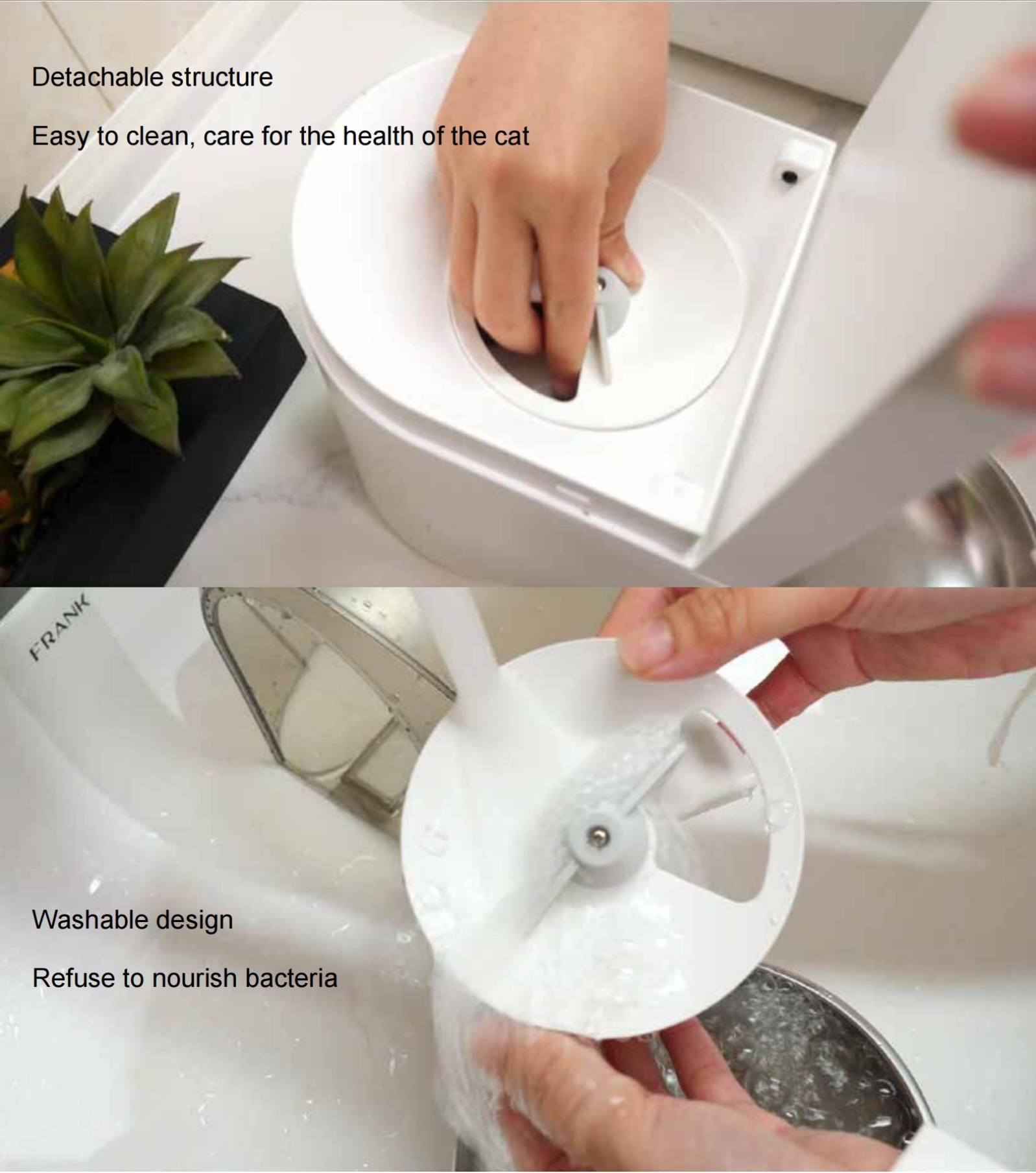 New WIFI Pet Feeder with Detachable Structure Washable Design Cat Dog Feeder