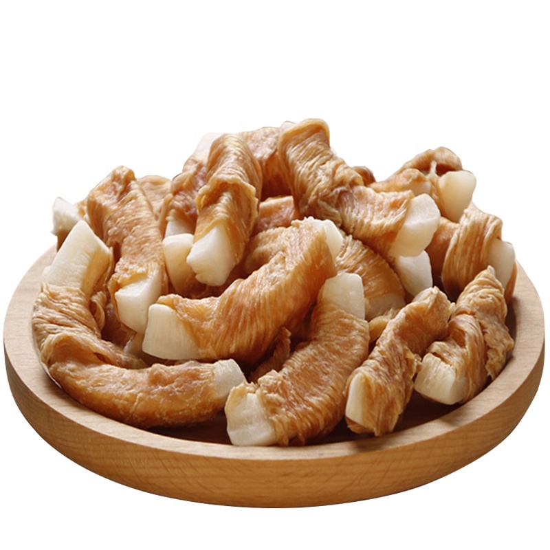 Wholesale dry pet treats dog food Chicken around coconut meat Nutritious dried dog treats OEM