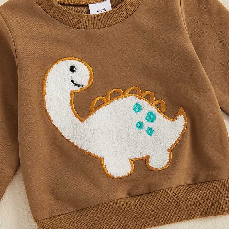 Clothing Sets Toddler Boy Winter Outfit Cute Bear Print Hoodie and Fleece Pants 2 Piece Set Warm Clothes for Baby Boy H241126