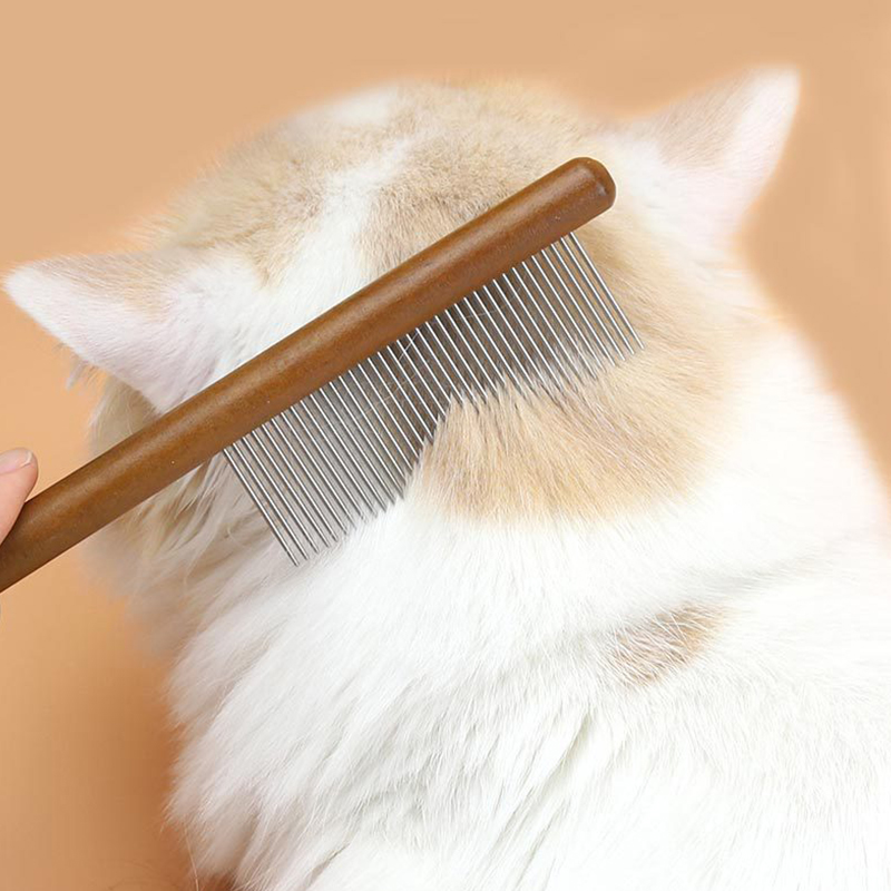 Wholesale 3 Pack Premium Wood Handle Pet Grooming Combs for Cats and Dogs