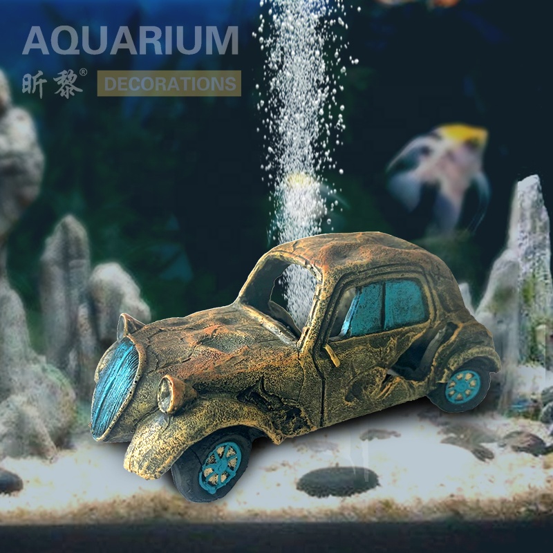 Aquarium decoration small size resin boat ship fish tank ornament decor