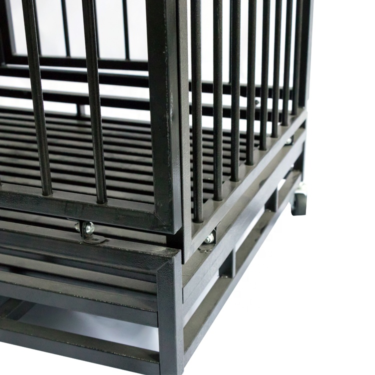 2019 New Style Mobile xxxl Heavy Duty Metal Square Tube Crate For Dog