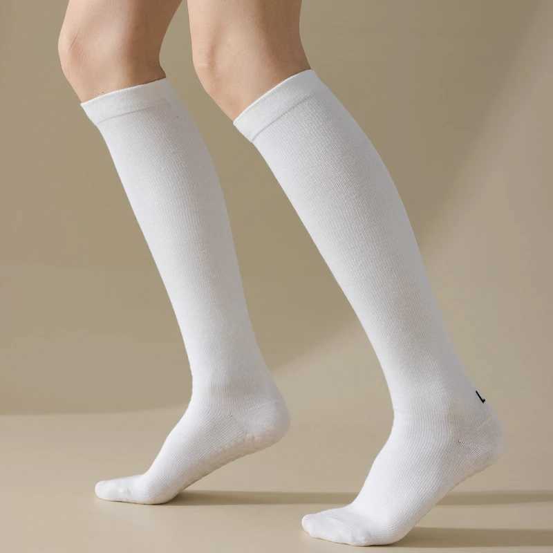 Comprion Socks Stockings Women Profional Silicone Anti-slip Pilates Yoga Socks Solid Color Cotton Floor Gym Fitn SocksXJ241125