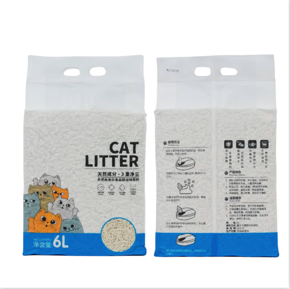 MOFESIPI Tofu Cat Litter Deodorizing Wholesale Dust-free Water Absorbing Clumping Vacuum Packaging milk flavored