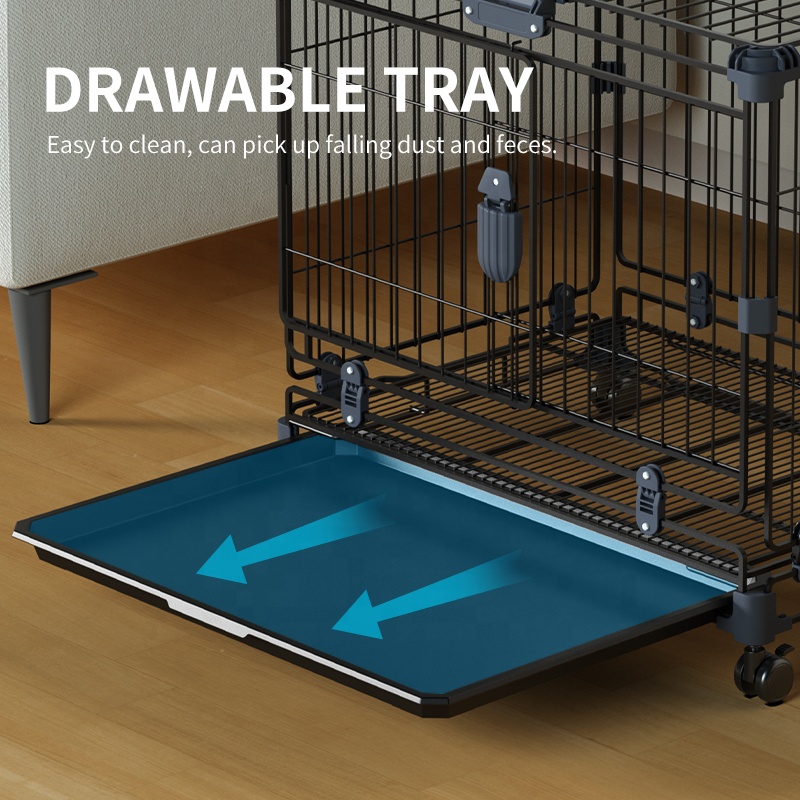 Wholesale High Quality Multiple Sizes Patented product Cheap Foldable Stainless Iron Pet Dog Cages