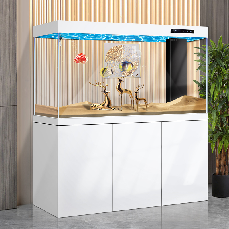 Super white glass dragon fish tank Aquarium large living room intelligent water free advanced new model