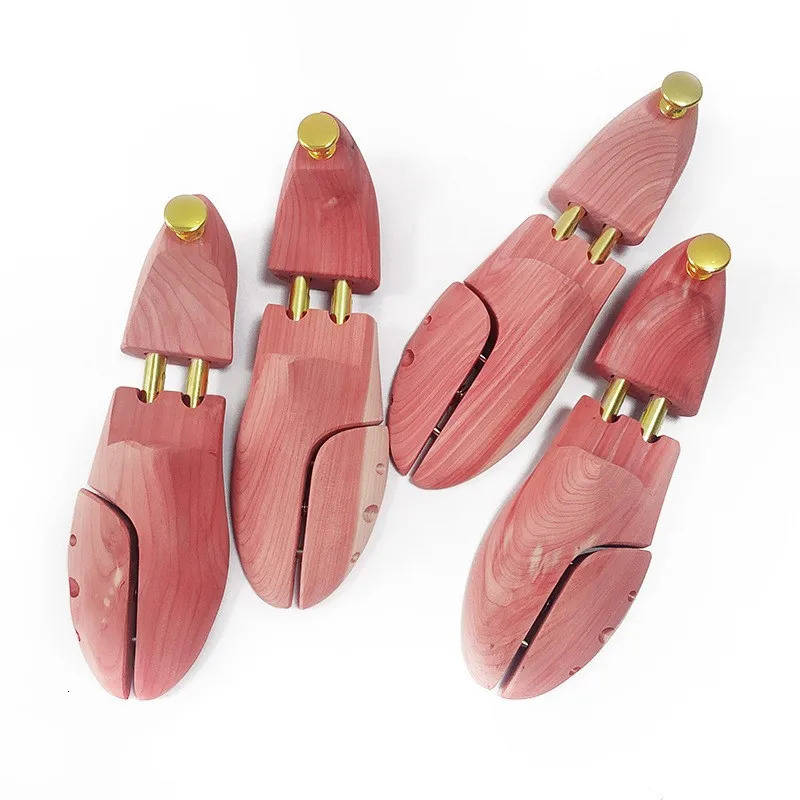 1 pair of wooden shoe tree stretching machine adjustable shoe rack organizer support shoe rack cedar wooden shoe stretching machine 241126