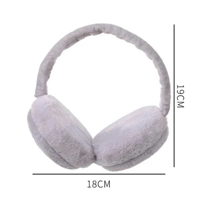 Winter Women Soft Plush Ear Warmer Warm Earmuffs Fashion Solid Color Cute Earfl Outdoor Cold Protection Ear-Muffs Ear CoverXJ241126