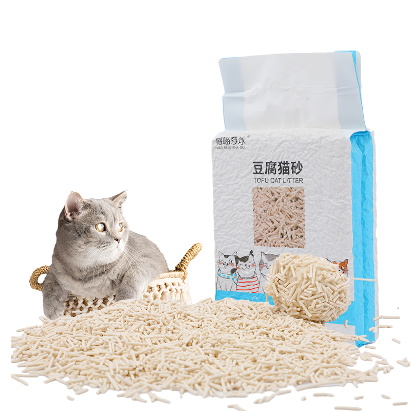 feline fresh arena para gatos cat litter tofu 6L plant degradable cat litter tofu cat litter oem