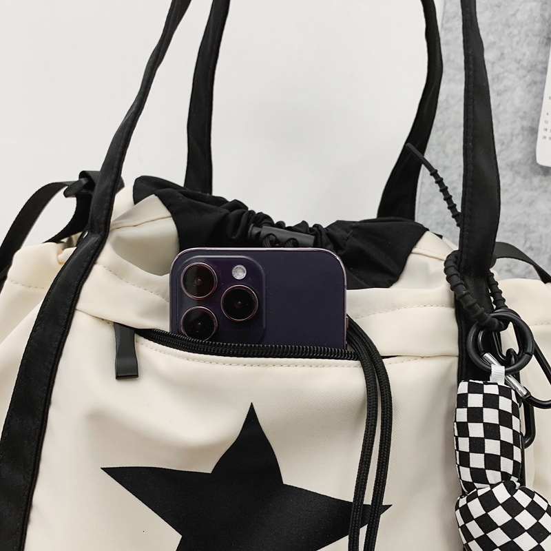 New Ins Style Large Capacity Canvas Bag Trendy Casual Shoulder Bag Student Commuting Crossbody Bag