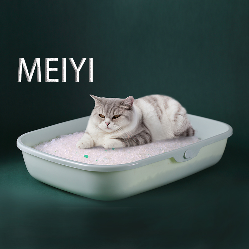 China Pet Products Supplier Silica Gel Cat Sand Crystal Cat Litter Dust Free None Clumping Silica Gel Cat Litter