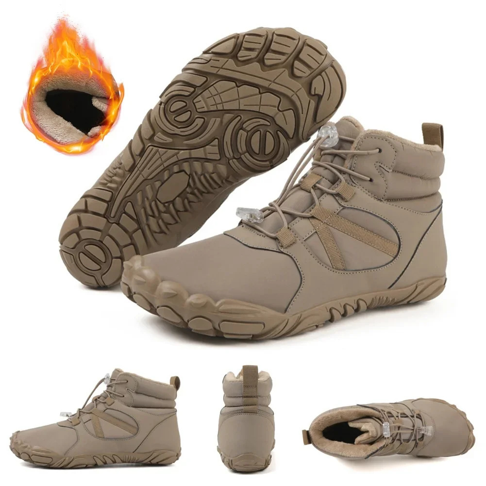 Winter snow boots running shoes non slip casual barefoot shoes waterproof high top travel climbing and hiking 241126