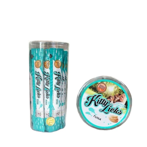 Natural For Rena's Recipe Kitty Licks Cat Tuna Snack 30pcs 128G Pet Cats Food Treats