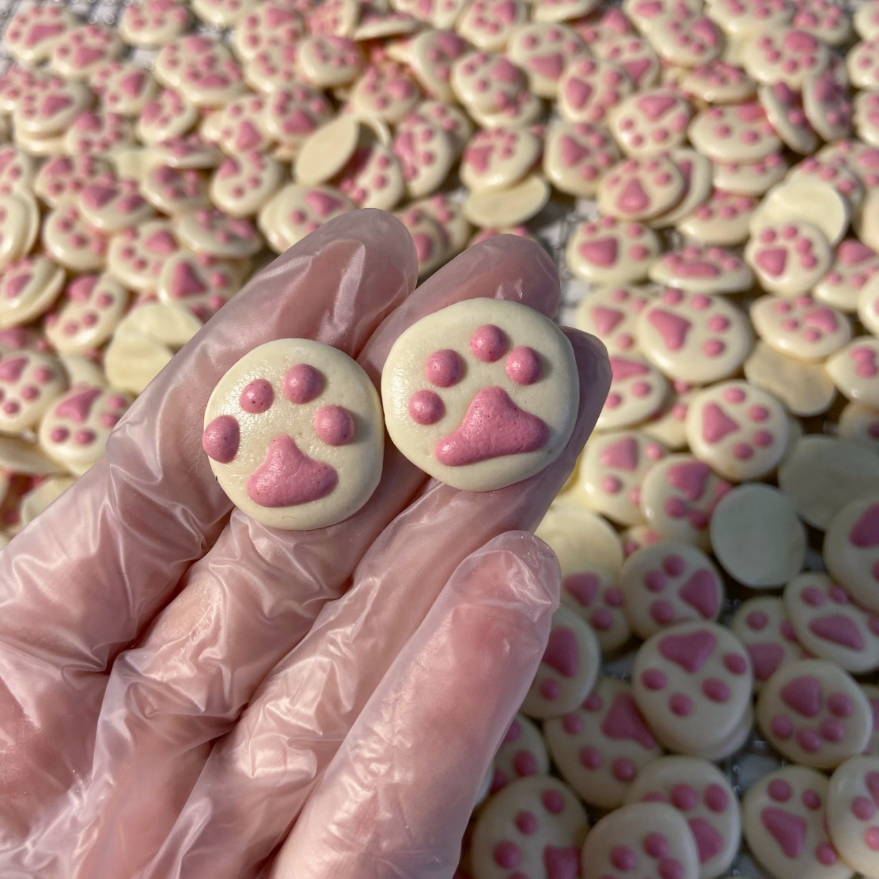 Pet handmade snacks cat claws sweetheart milk slices soluble beans cats and dogs factory direct sales and wholesale