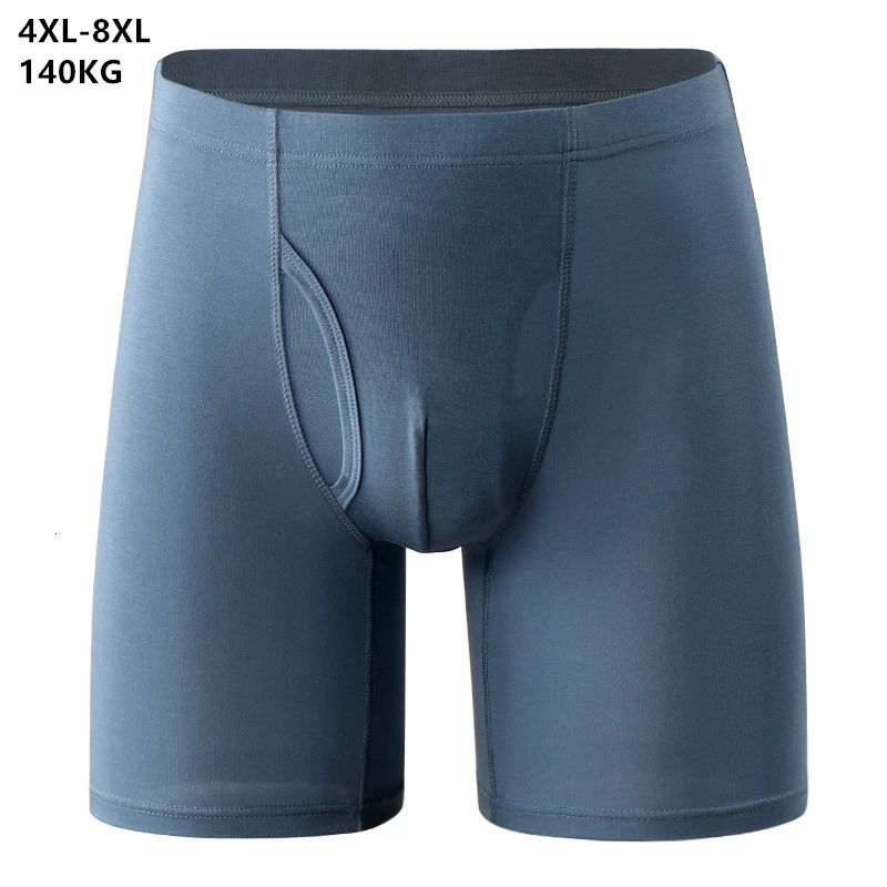 140KG ultra long mens underwear soft Plus size 6XL 7XL 8XL loose underwear sports boxing high-quality mens underwear 241126