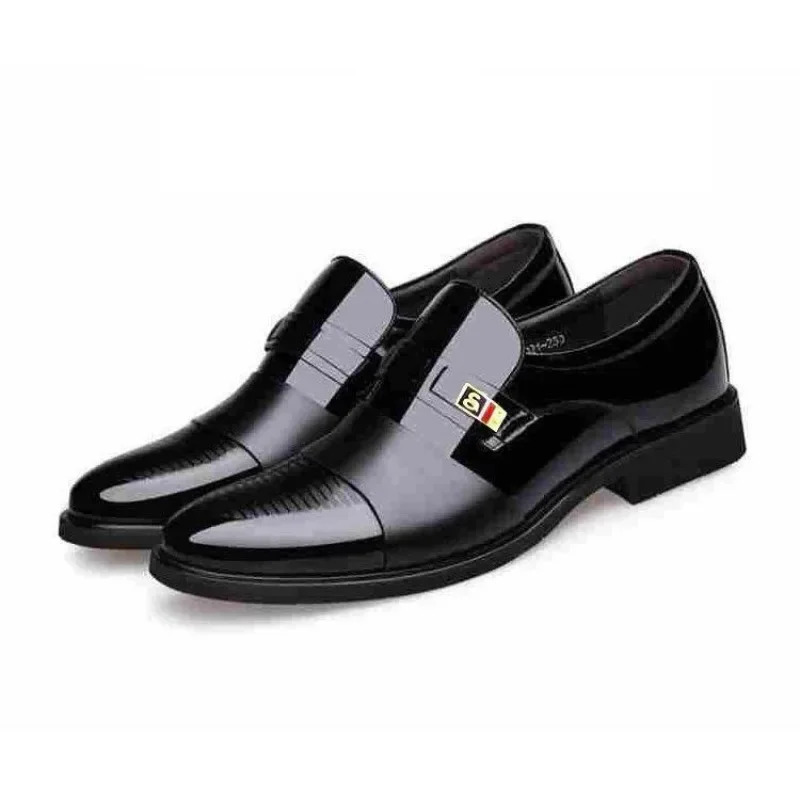 Comemore Male England Casual Loafers Black 2024 Autumn Mens Leather Dress Shoes Man Business Formal Social Shoe Zapatos 241126