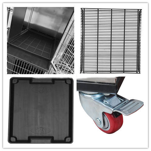 Combined Transportation Foster Care Stainless Steel Foldable Dog Pet Crate Cage