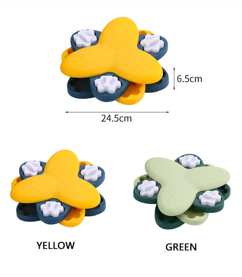 Slow Turntable Pet Puzzle Feeder Educational Intelligent Dog Puzzle Toy Dog Accessories