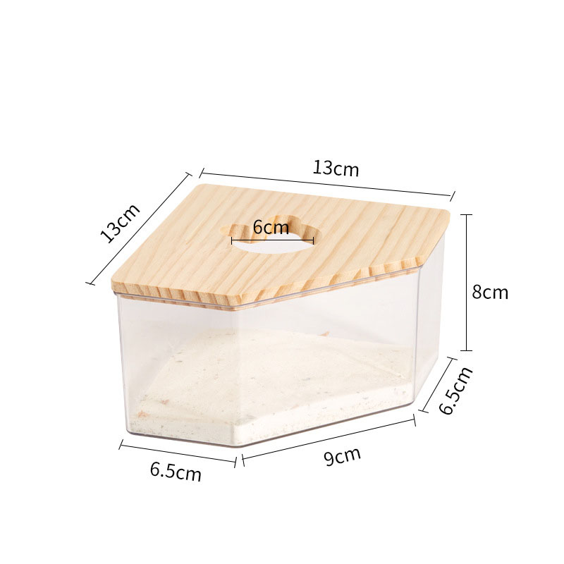 Dual-Purpose Bathtub Sand Urinal Panoramic High Permeability Large Space Solid Wood Baffle Wash Hamster Bath