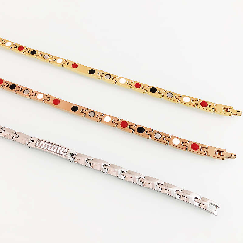 Rose Gold Stainless Steel Bracelet with Cubic Zirconia Accents Elegant Hand Jewelry for Women and Girls Z250910