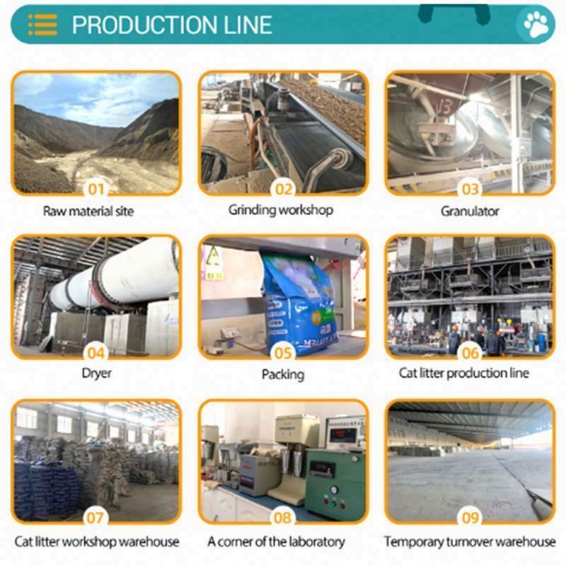 Professional Cat Litter Manufacturing Bentonite Cat Litter Raw Ore Best Clean Bentonite Cat Litter Sand