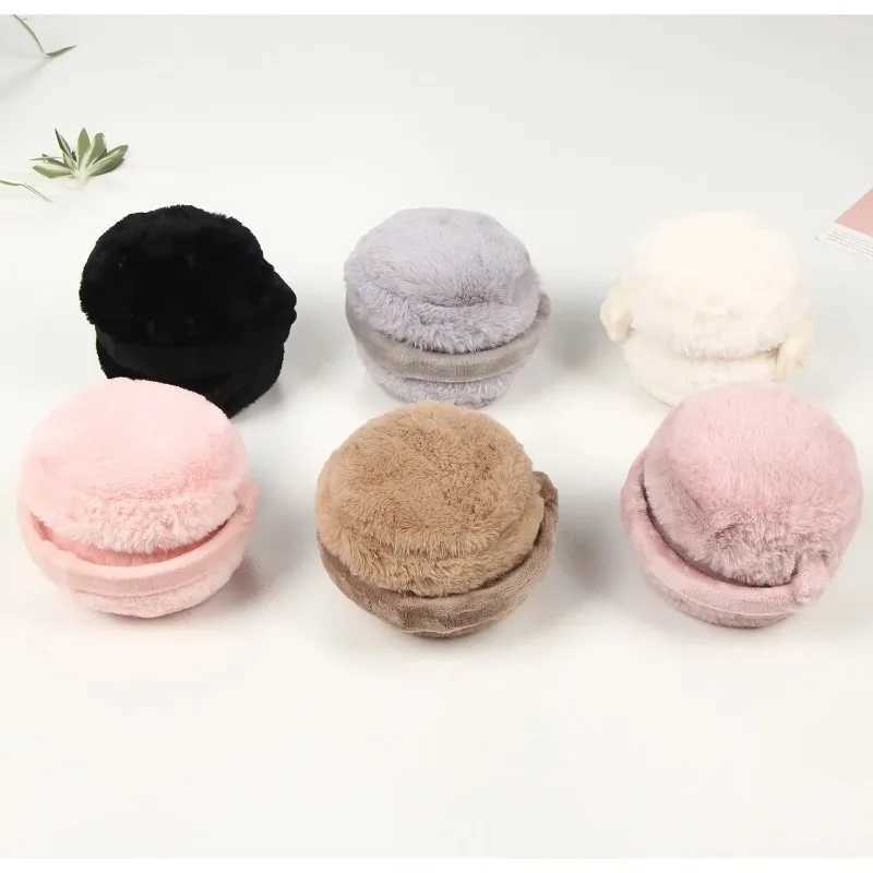 Winter Warm Earmuffs for Women Men Soft Plush Ear Warmer Fashion Solid Color Earfl Outdoor Cold Protection Ear-Muffs Ear CoverXJ241126