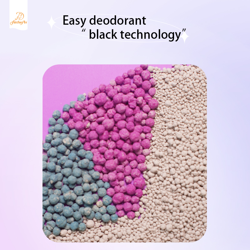 OEM Factory Cat Litter Sale Natural Organic Clumping Premium Fragrant Ball Shape Clay Bentonite Cat Litter Sand